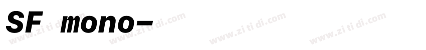 SF mono字体转换